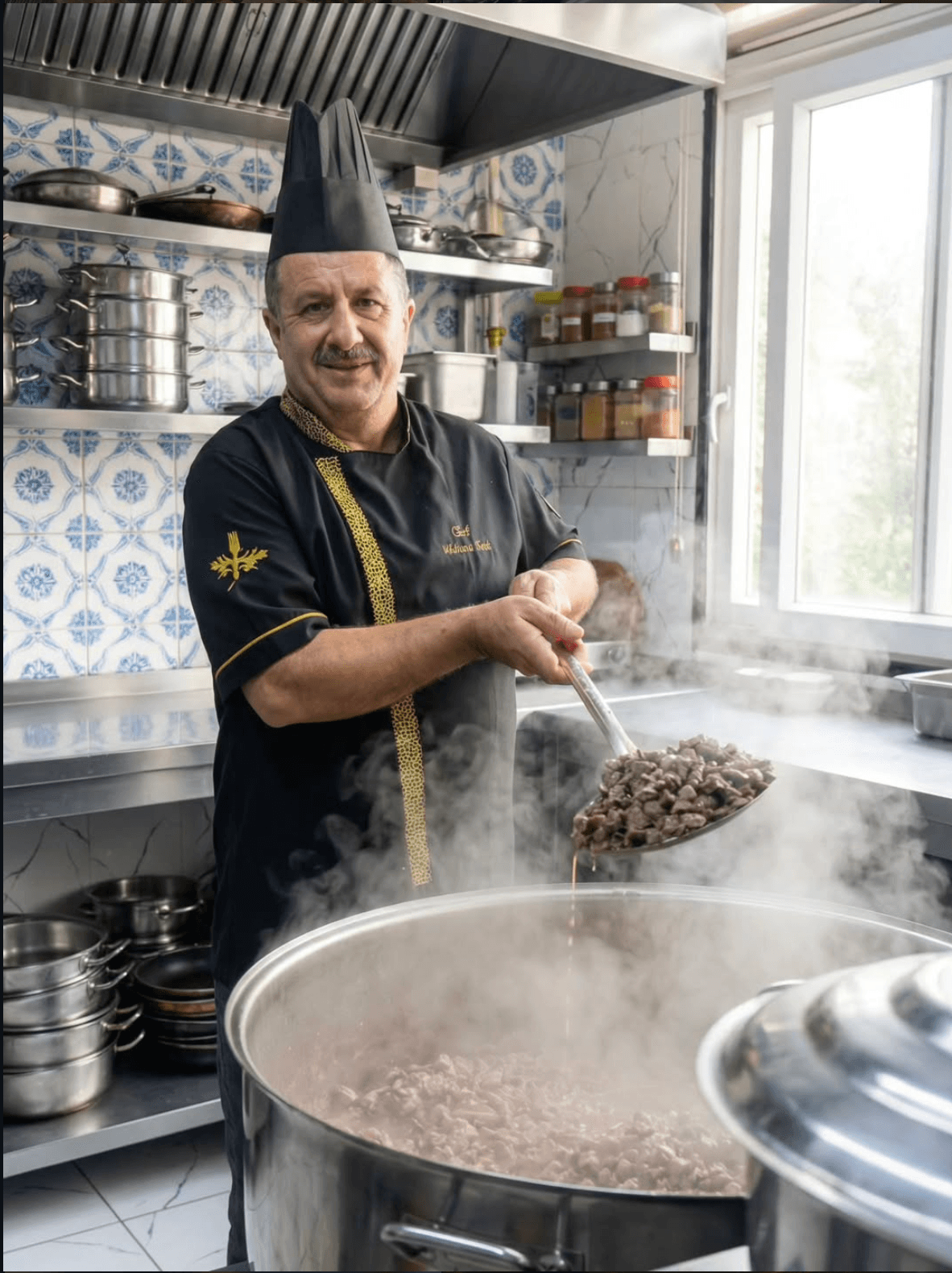 Mehmet Usta bugün, Fethiye Kavurmacısı ocağında